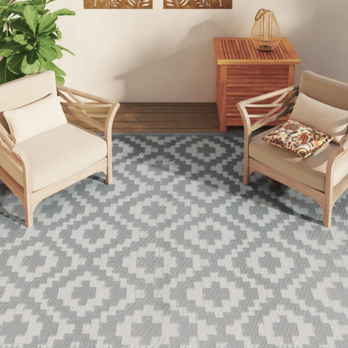 Vidaxl Tapis d'extérieur gris 190x290 cm - ARAKIL - 34% de remise