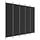 Paravent noir 5 panneaux 250x220 cm - 33% de remise
