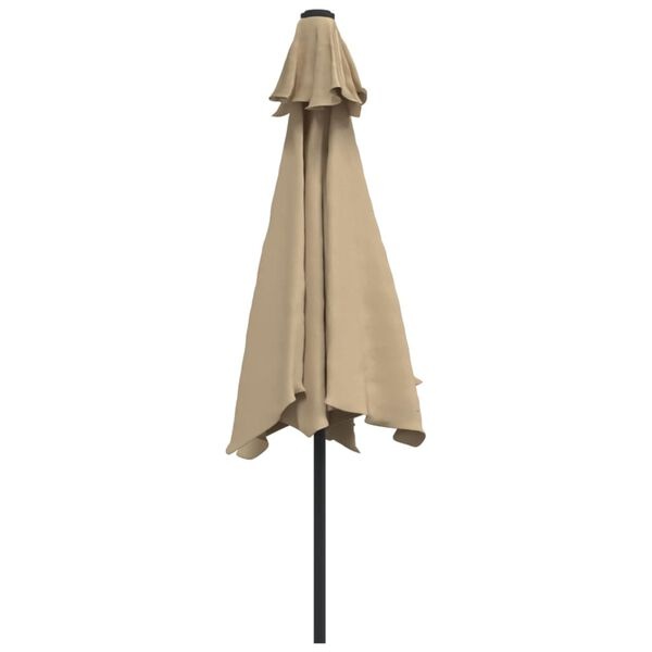 Vidaxl Parasol de jardin inclinable 300 cm Taupe - 34% de remise