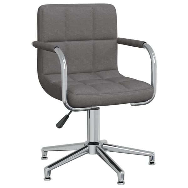 Vidaxl Chaise pivotante salle à manger gris foncé - 34% de remise