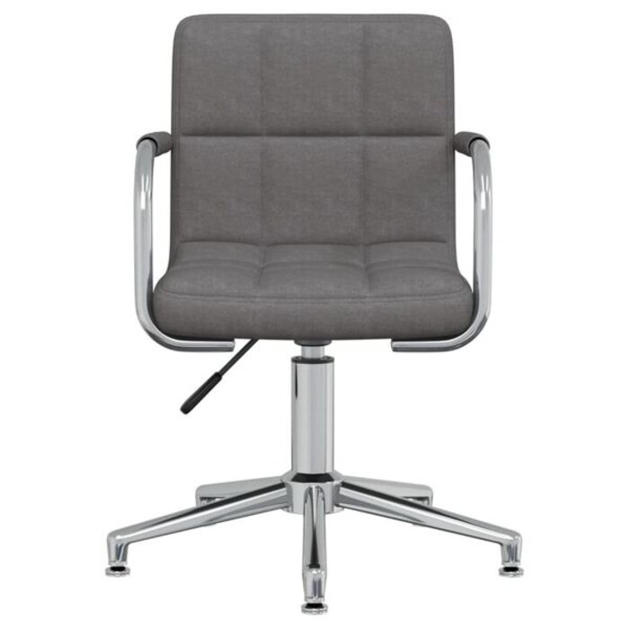 Vidaxl Chaise pivotante salle à manger gris foncé - 34% de remise