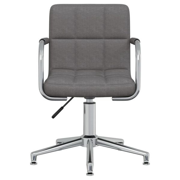Vidaxl Chaise pivotante salle à manger gris foncé - 34% de remise