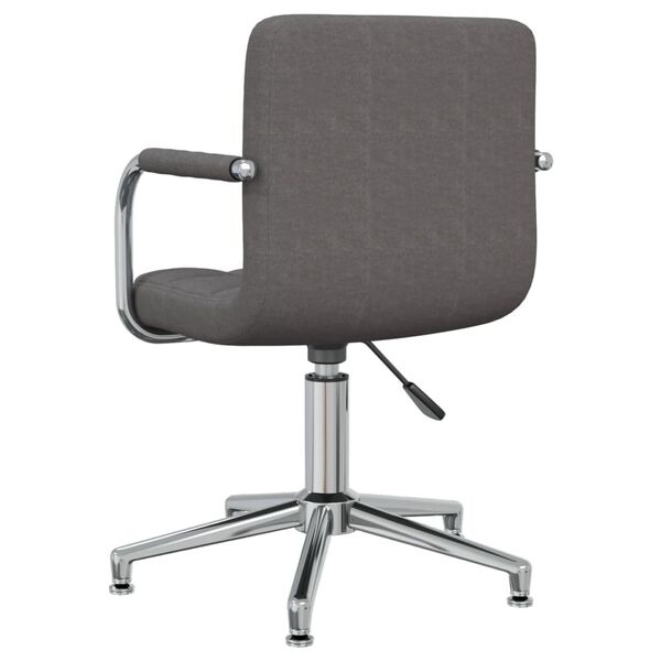Vidaxl Chaise pivotante salle à manger gris foncé - 34% de remise