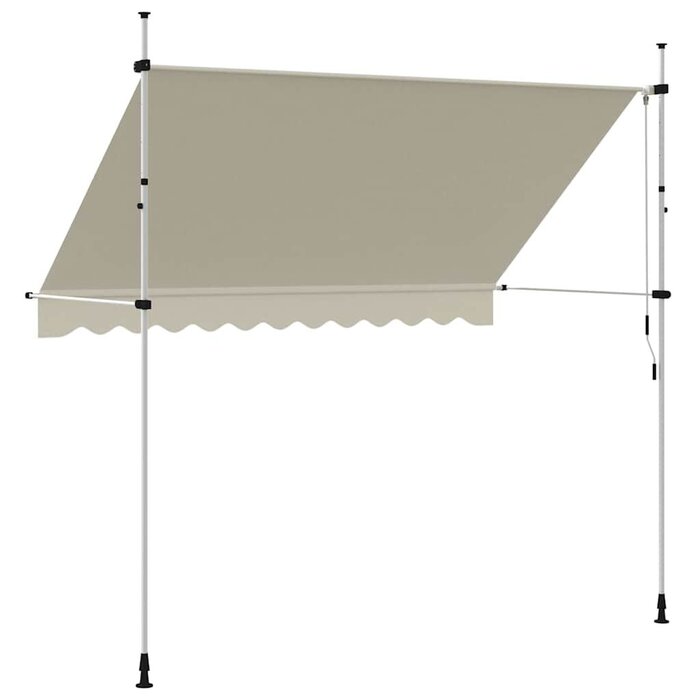 Vidaxl Store banne manuel rétractable 300 cm Crème - 34% de remise