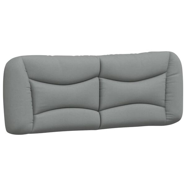 Vidaxl Coussin de tête de lit Hvar 120 cm gris clair - 34% de remise