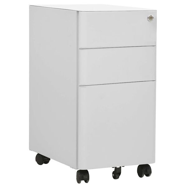 Vidaxl Caisson de bureau mobile 30x45x59 cm gris clair - 35% de remise