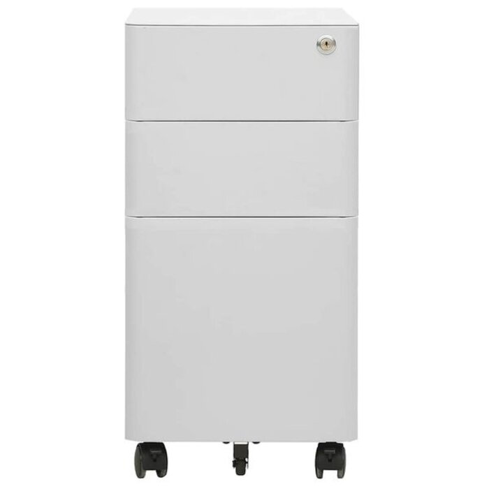 Vidaxl Caisson de bureau mobile 30x45x59 cm gris clair - 35% de remise