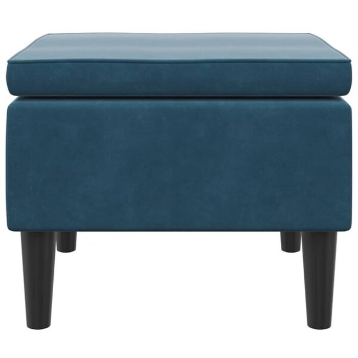 Vidaxl Tabouret en velours bleu - 34% de remise