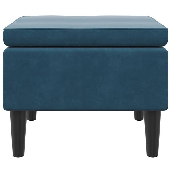 Vidaxl Tabouret en velours bleu - 34% de remise