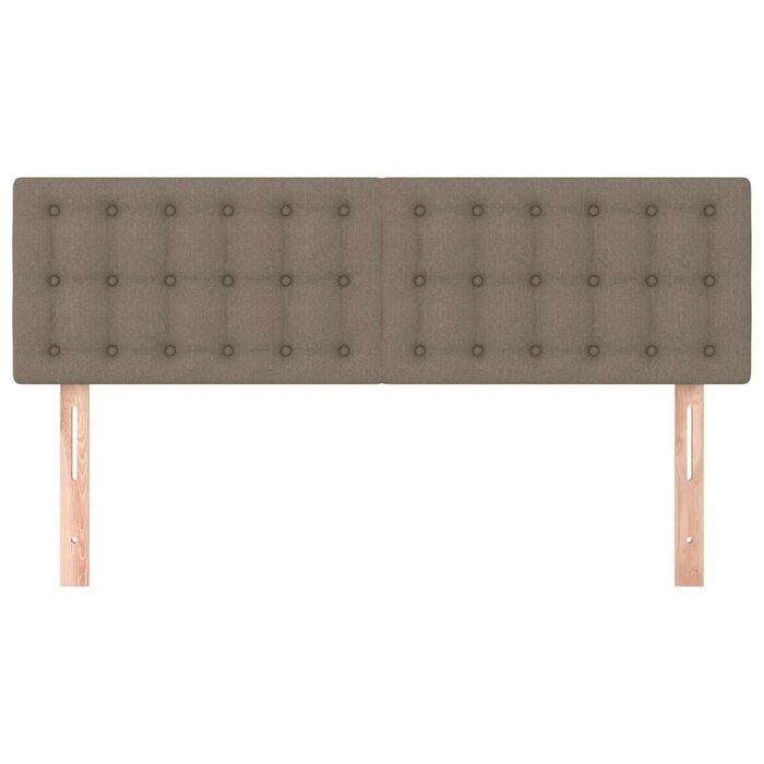 Vidaxl Tête de lit en tissu taupe 144x5x78/88 cm - 34% de remise