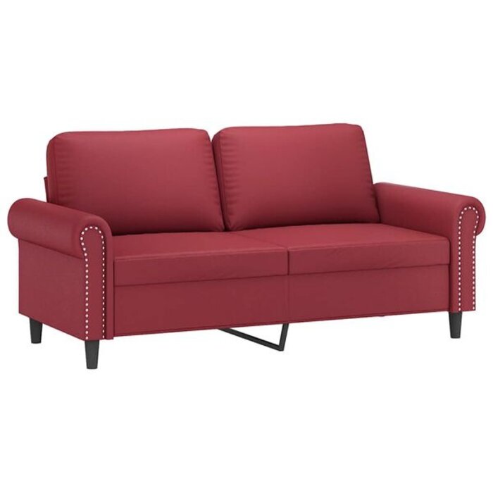 Vidaxl Canapé 2 places 140 cm rouge vin - 35% de remise