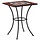 Table de bistrot mosaïque 60 cm - Terre cuite et blanc - 34% de remise