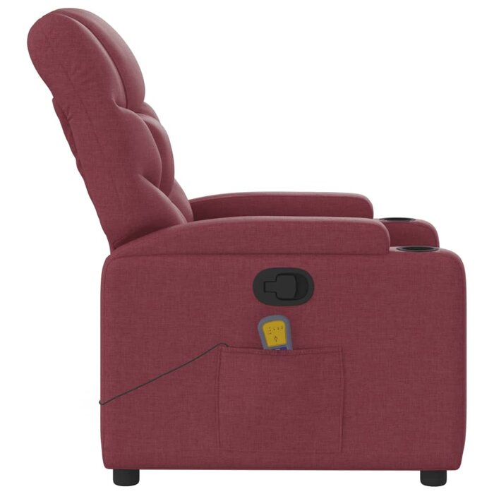 Fauteuil de massage inclinable rouge vin - 35% de remise