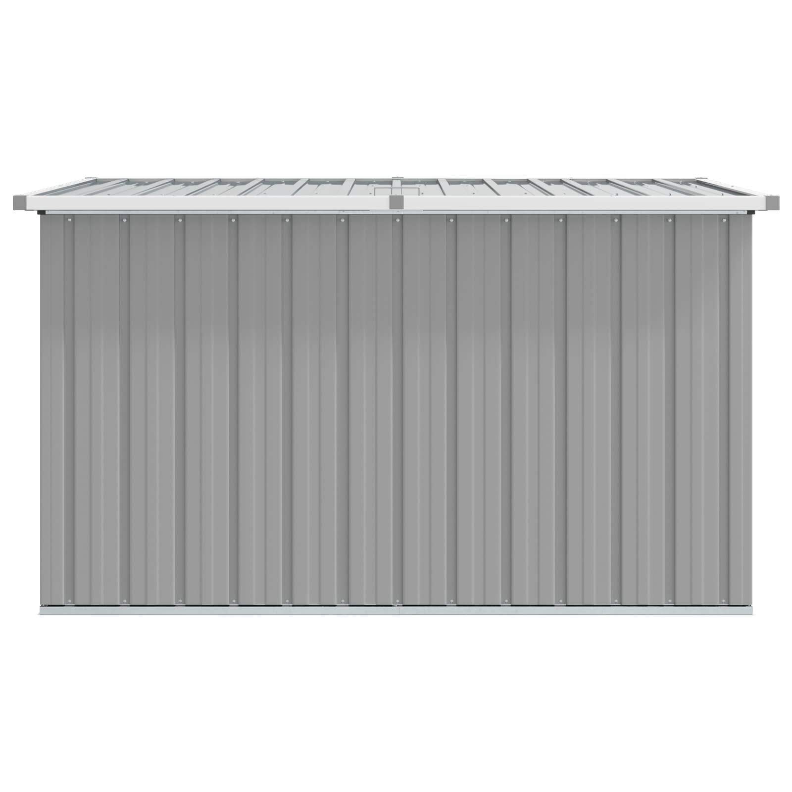 Coffre de jardin acier galvanisé gris 149x99x93cm - 35% de remise