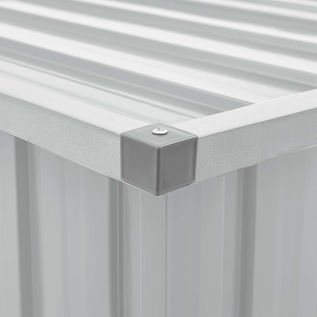 Coffre de jardin acier galvanisé gris 149x99x93cm - 35% de remise