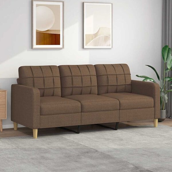 Vidaxl Canapé 3 places marron 180 cm - 35% de remise