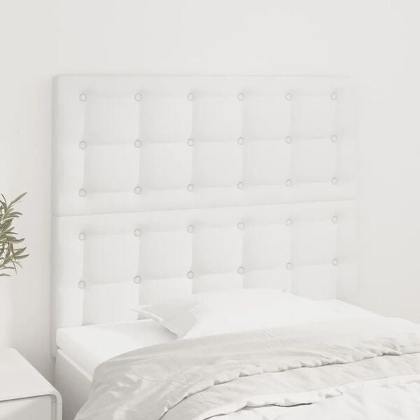 Vidaxl Lot de 2 Têtes de lit 90 cm Similicuir Blanc - 33% de remise