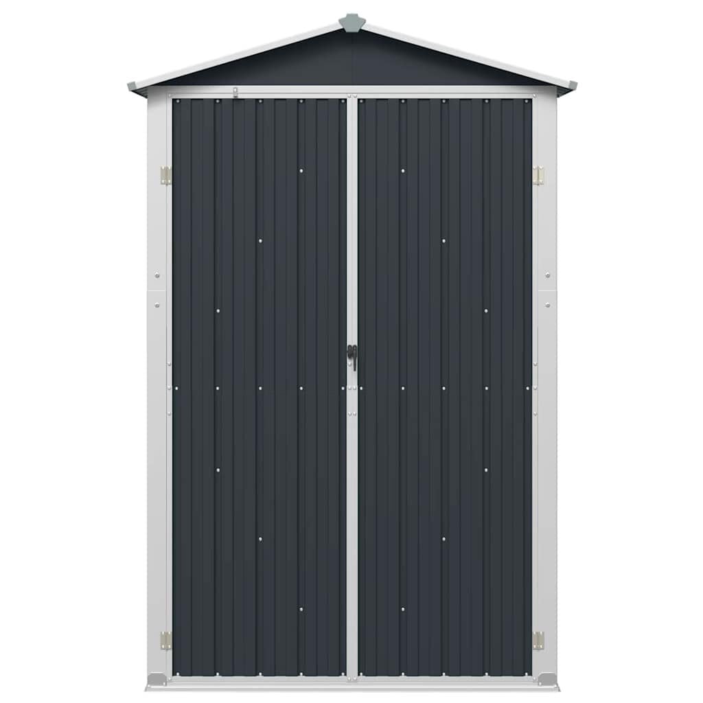 Vidaxl Abri de jardin en acier galvanisé gris 116x45x175 cm - 35% de remise