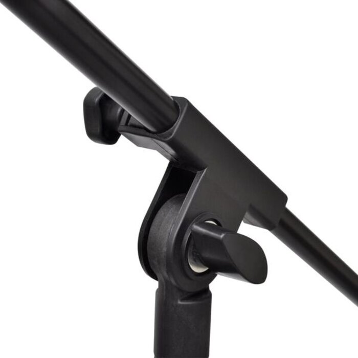 Vidaxl Pied de micro réglable en acier (94-165 cm) - Noir - 32% de remise