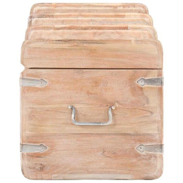 Vidaxl Coffre de rangement en bois d'acacia 90x40 cm - 35% de remise