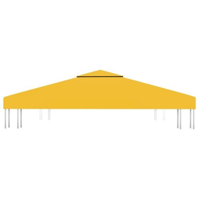 Vidaxl Toit de tonnelle 3x3 m polyester jaune - 32% de remise