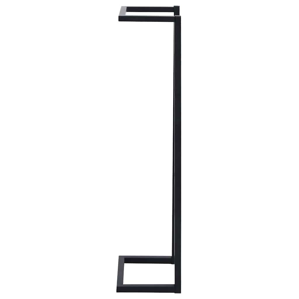 Vidaxl Porte-serviettes sur pied en fer noir - 33% de remise