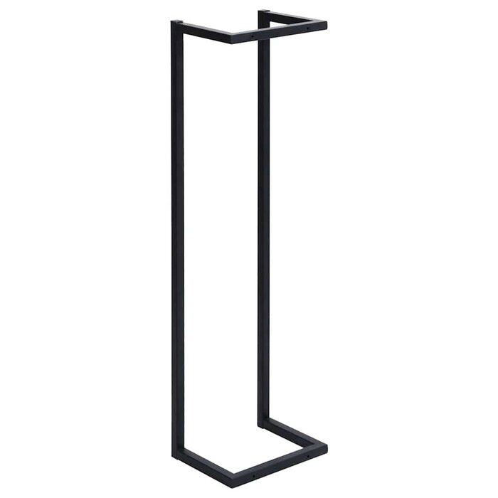Vidaxl Porte-serviettes sur pied en fer noir - 33% de remise