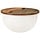 Table basse ronde bois recyclé et métal blanc - 34% de remise