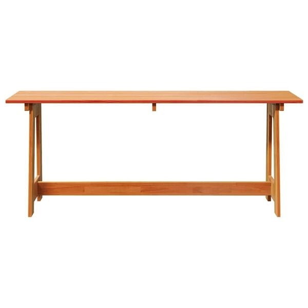 Vidaxl Banc de jardin en bois de pin massif 119 cm - Marron - 33% de remise