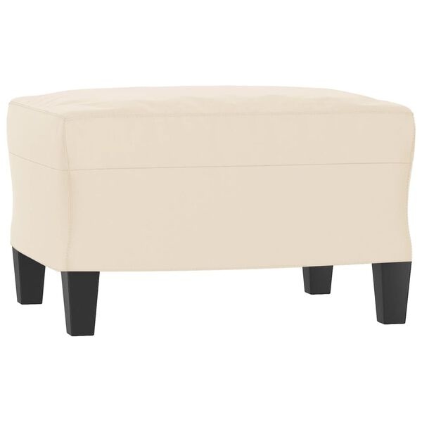 Vidaxl Repose-pieds en microfibre beige 60x50x41 cm - 33% de remise