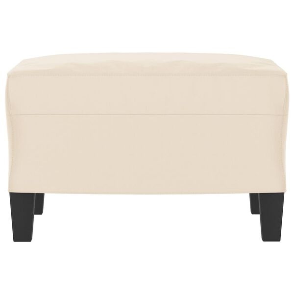 Vidaxl Repose-pieds en microfibre beige 60x50x41 cm - 33% de remise