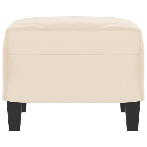 Vidaxl Repose-pieds en microfibre beige 60x50x41 cm - 33% de remise