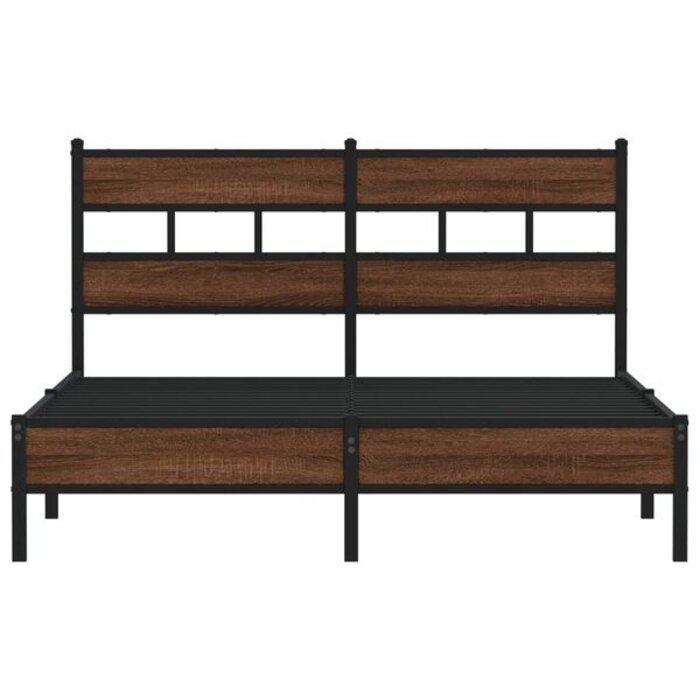 Vidaxl Cadre de lit 160x200 cm chêne brun - 35% de remise