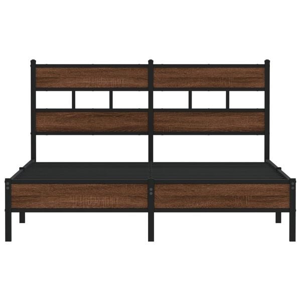 Vidaxl Cadre de lit 160x200 cm chêne brun - 35% de remise