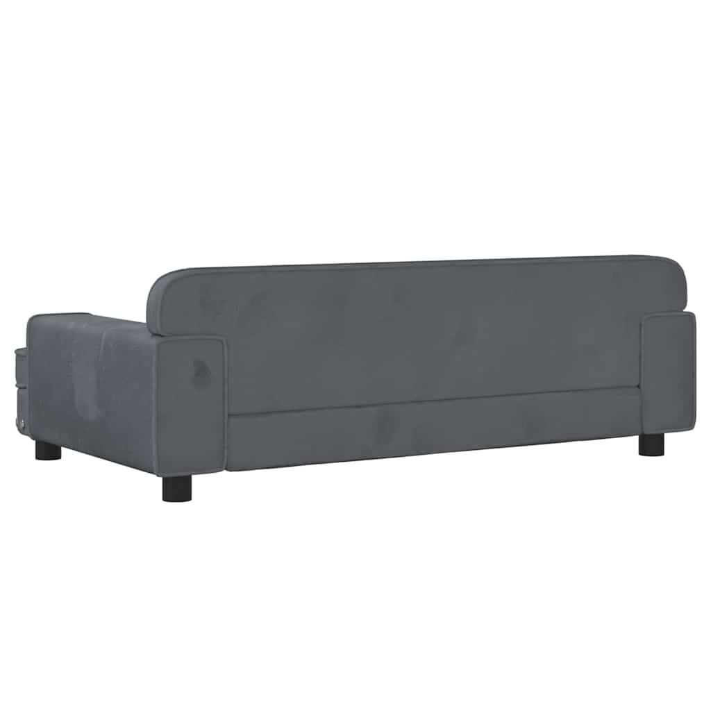 Vidaxl Panier pour chien en velours gris foncé 90x53x30 cm - 34% de remise
