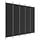 Paravent 5 panneaux noir 250x220 cm - 33% de remise