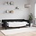 Canapé-lit 90x200 cm en tissu noir - 35% de remise