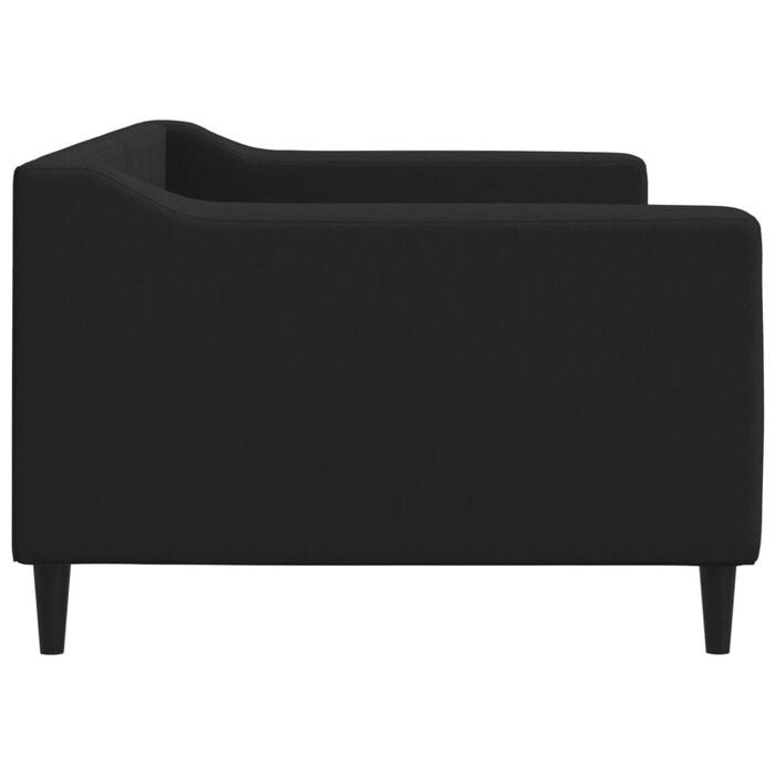 Vidaxl Canapé-lit 90x200 cm en tissu noir - 35% de remise