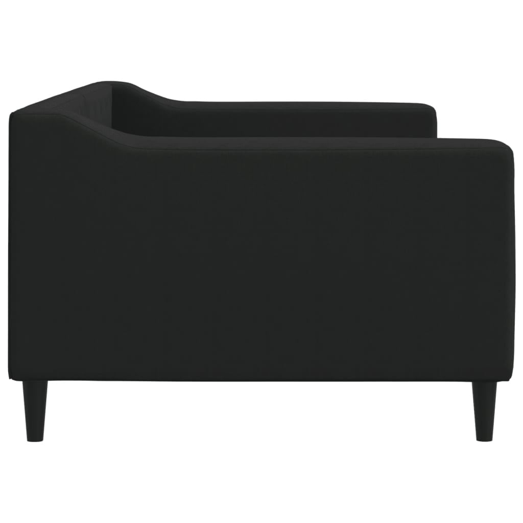 Vidaxl Canapé-lit 90x200 cm en tissu noir - 35% de remise