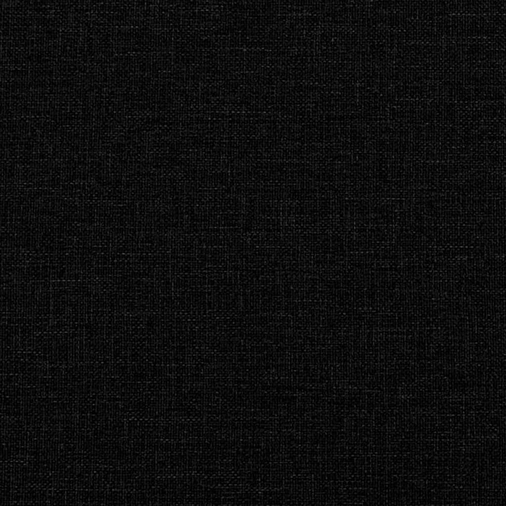 Vidaxl Canapé-lit 90x200 cm en tissu noir - 35% de remise