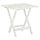 Table de bistrot pliante en acacia blanc - 46x46x47 cm - 33% de remise