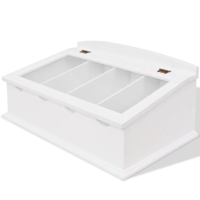 Vidaxl Rangement à couverts baroque blanc - 34% de remise