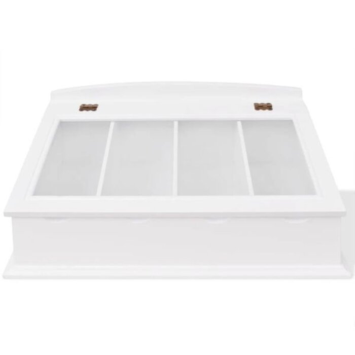 Vidaxl Rangement à couverts baroque blanc - 34% de remise