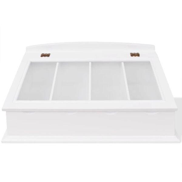 Vidaxl Rangement à couverts baroque blanc - 34% de remise