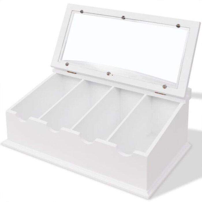 Vidaxl Rangement à couverts baroque blanc - 34% de remise