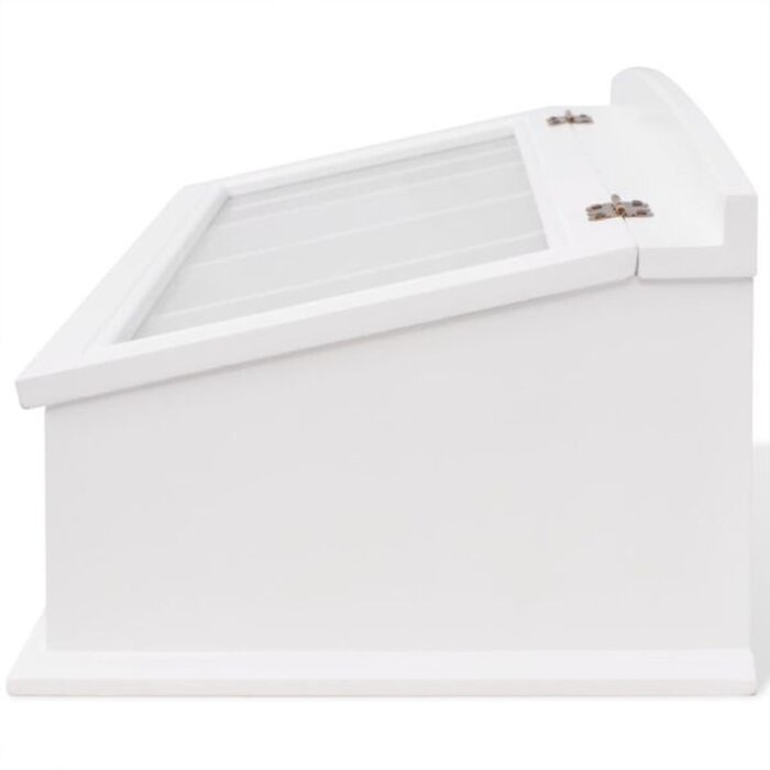 Vidaxl Rangement à couverts baroque blanc - 34% de remise