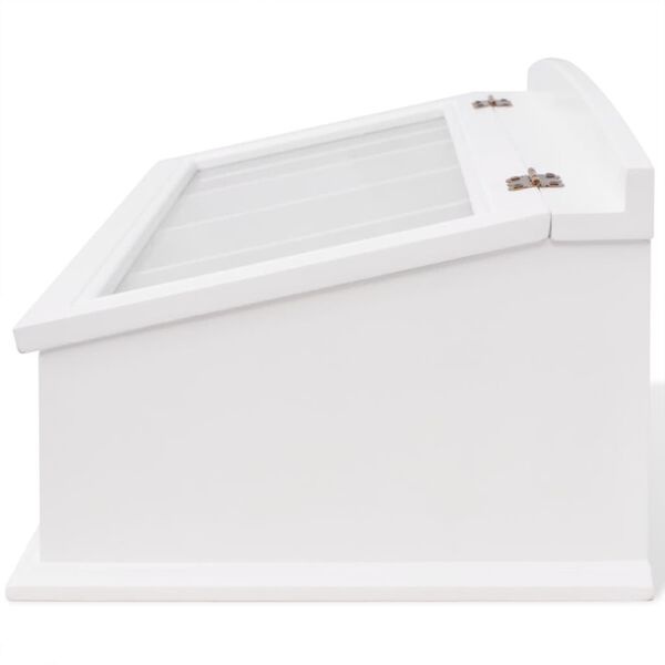 Vidaxl Rangement à couverts baroque blanc - 34% de remise