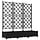 Jardinière avec treillis 3 pièces - Noir - 120cm - 34% de remise