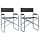 Lot de 2 chaises de metteur en scène pliables noires - 34% de remise