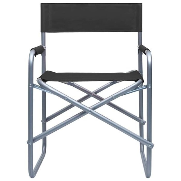 Vidaxl Lot de 2 chaises de metteur en scène pliables noires - 34% de remise